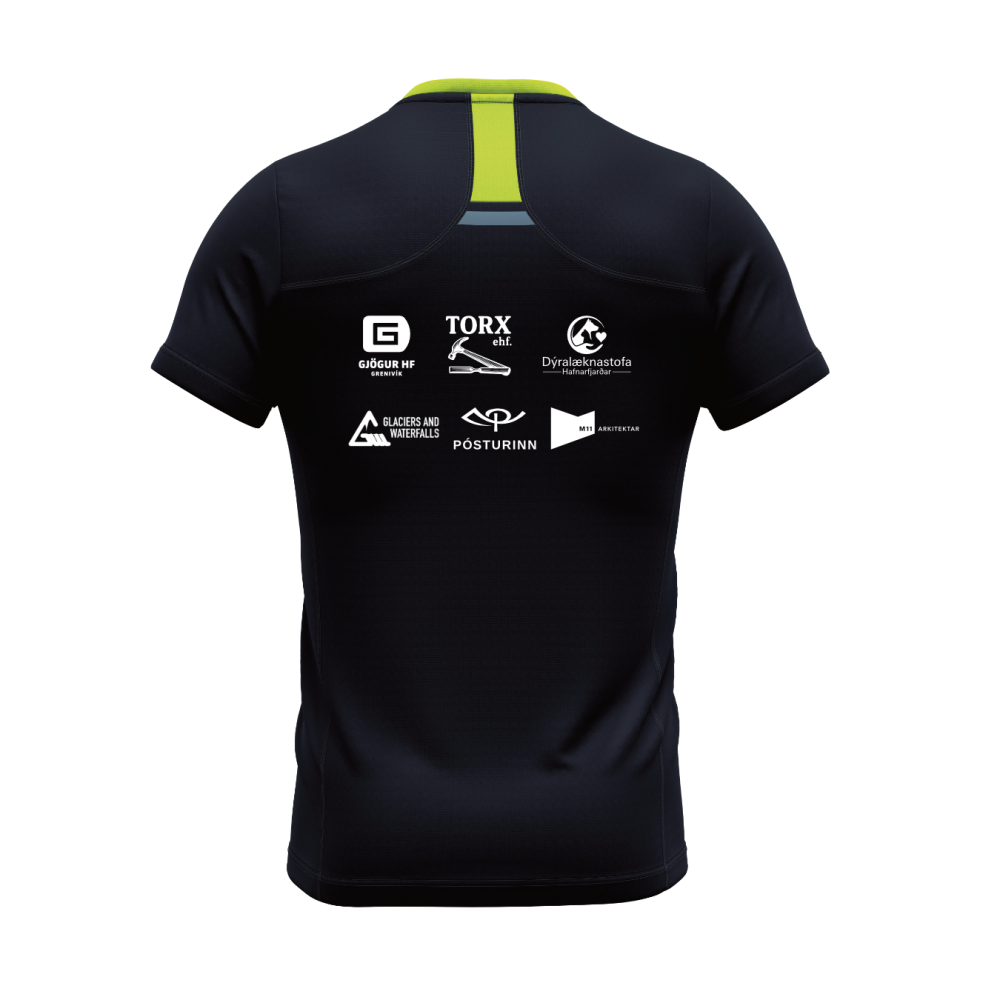 Klifurfélag Reykjavíkur - Remy - Stutterma - Svartur/Neon Grænn