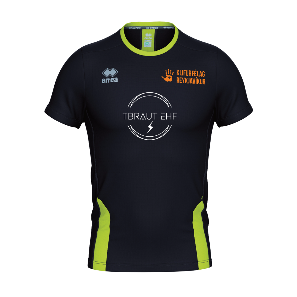 Klifurfélag Reykjavíkur - Remy - Stutterma - Svartur/Neon Grænn